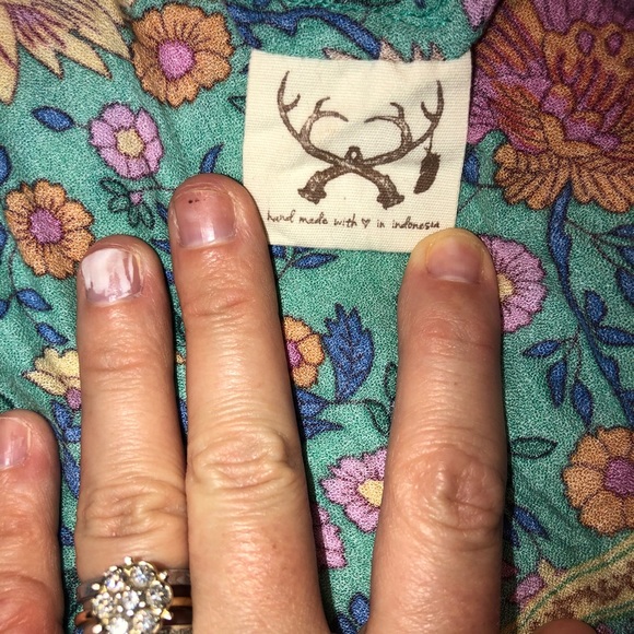 SPELL DESIGNS Folktown Boho Midi Dress Size L - Picture 10 of 13